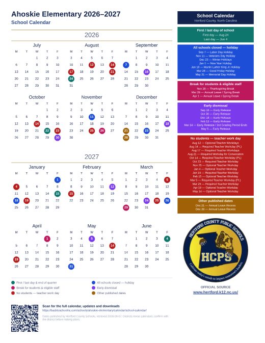 School Calendar preview