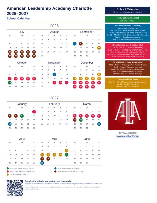 School Calendar preview