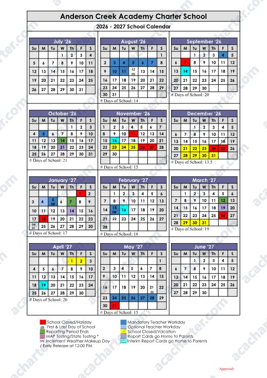 2026-2027 Calendar preview