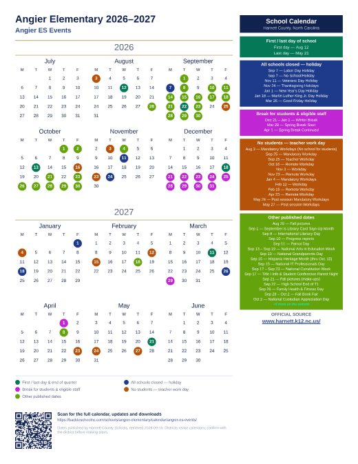 Angier ES Events preview