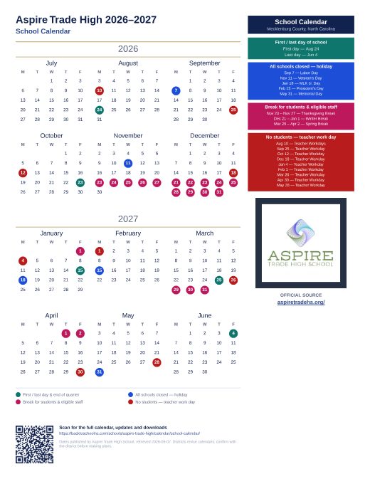 School Calendar preview