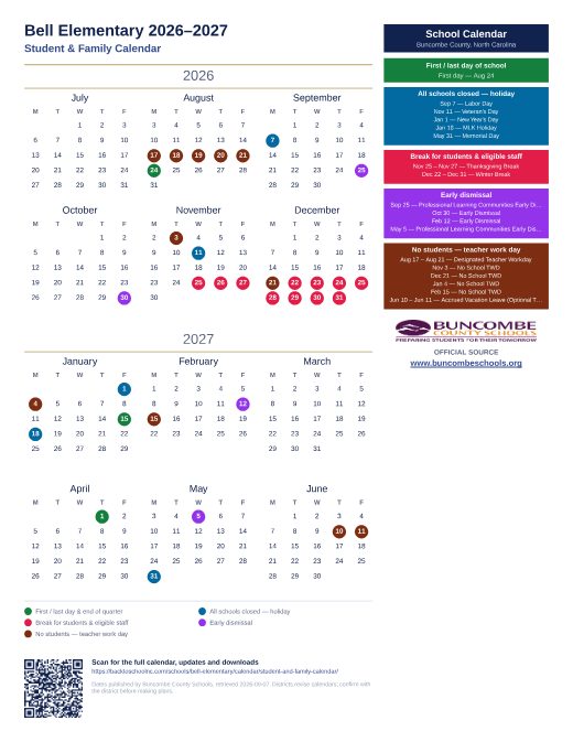 Student & Family Calendar preview