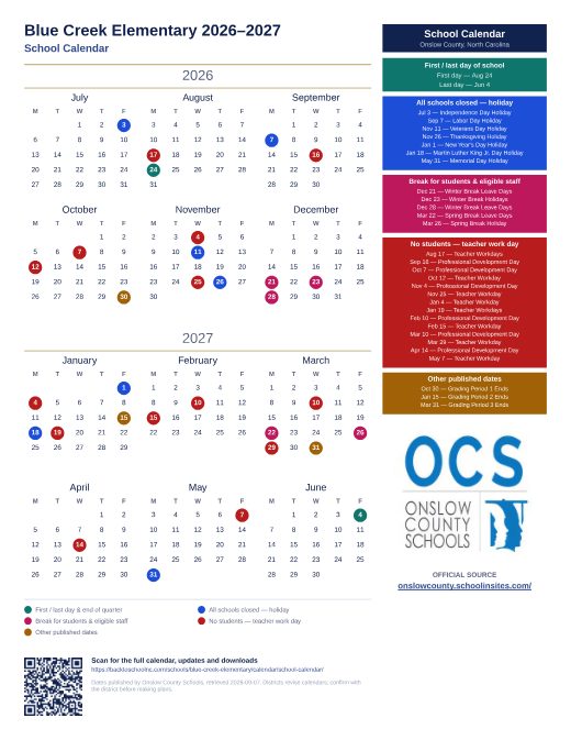 School Calendar preview