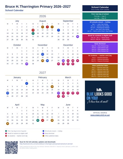 School Calendar preview