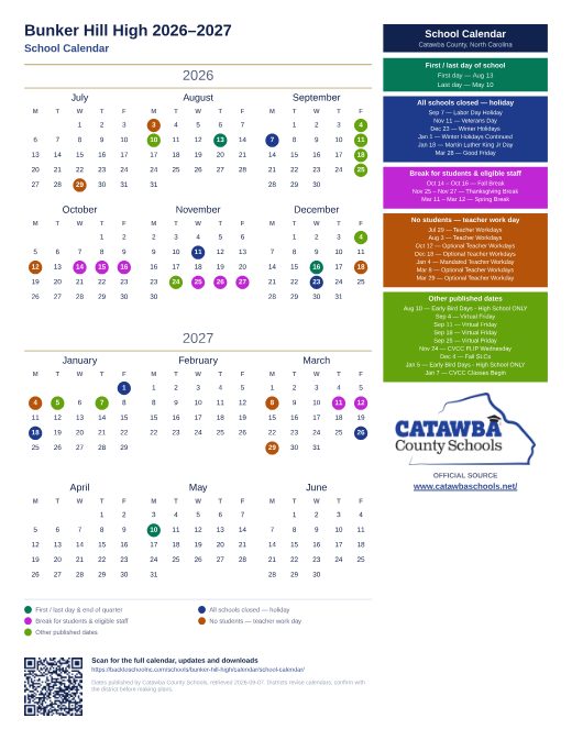 School Calendar preview