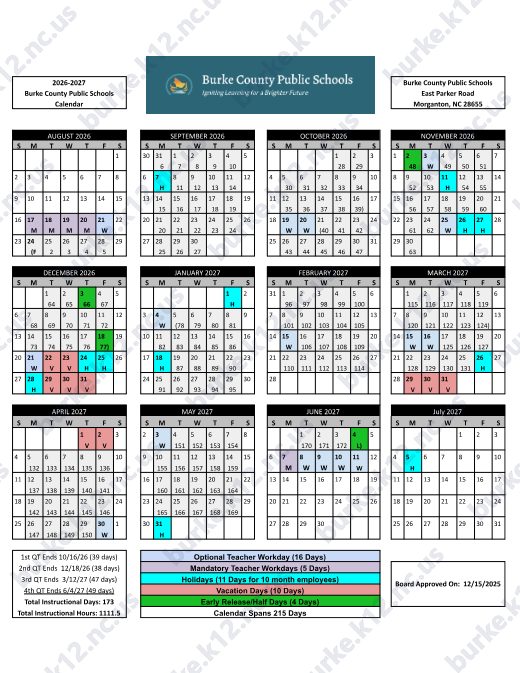 2026-2027 Calendar preview