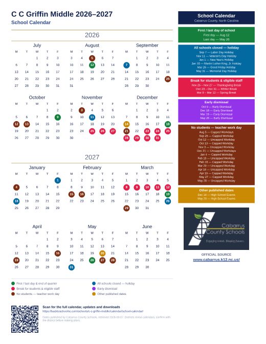 School Calendar preview