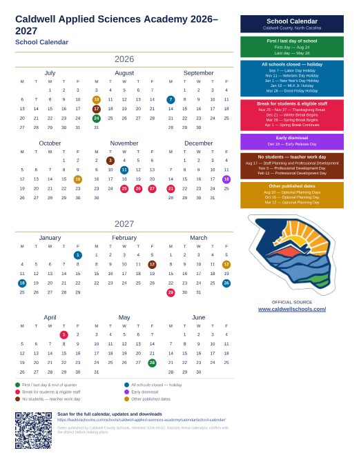 School Calendar preview