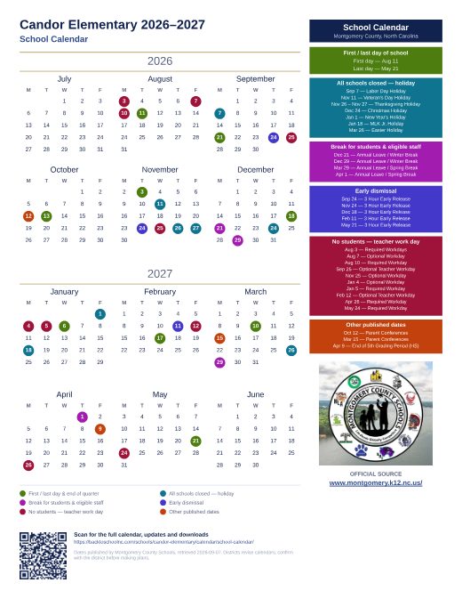 School Calendar preview