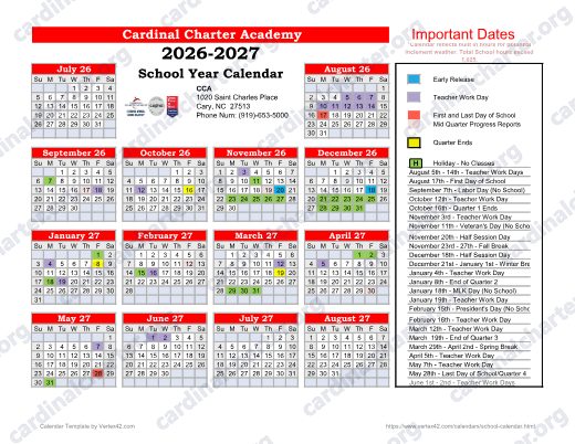 2026-2027 Calendar preview