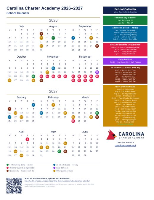 School Calendar preview
