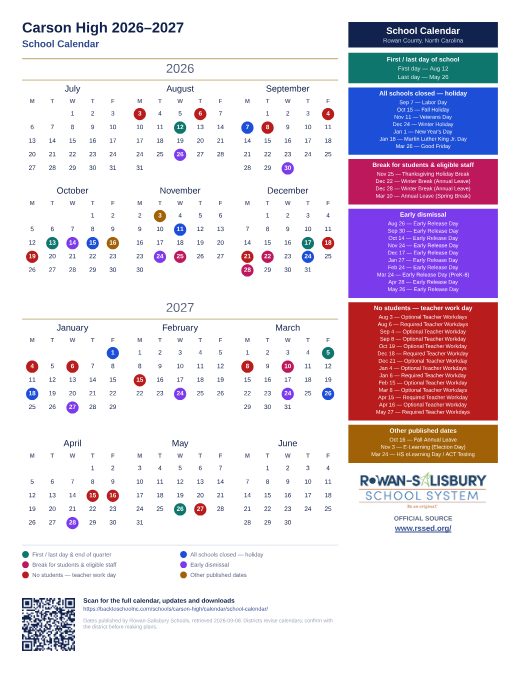 School Calendar preview