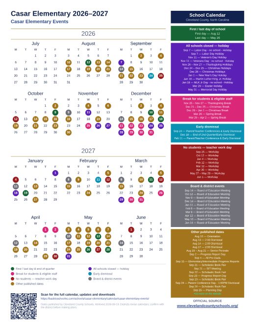 Casar Elementary Events preview