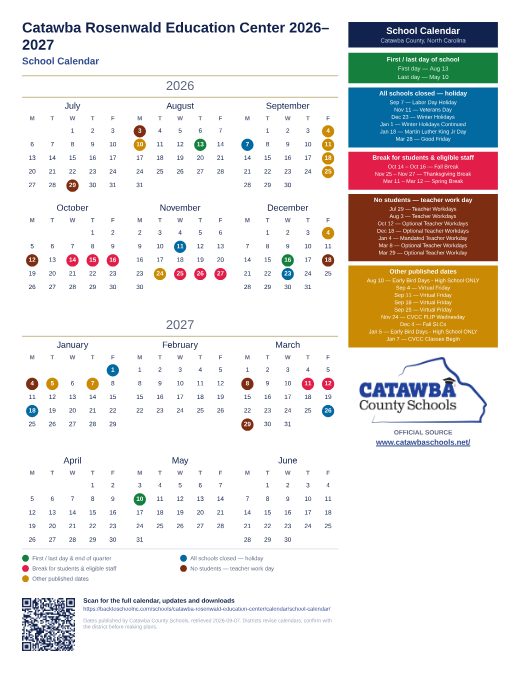 School Calendar preview
