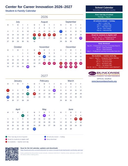 Student & Family Calendar preview