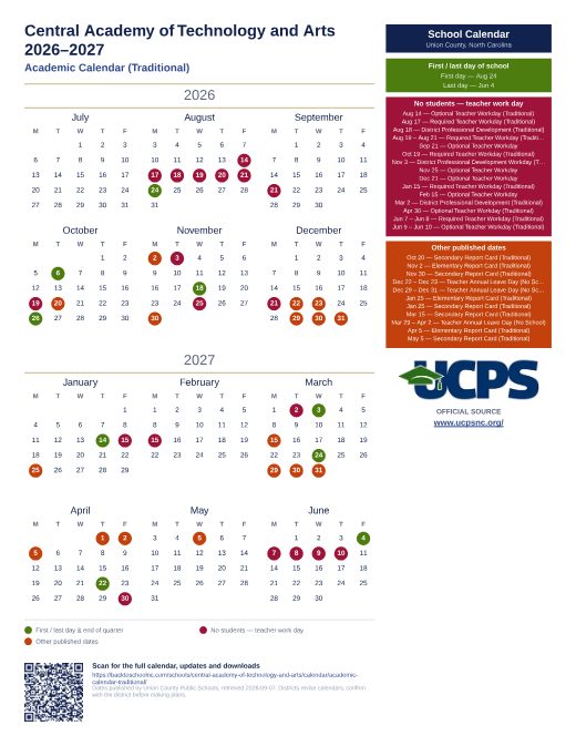 Academic Calendar (Traditional) preview