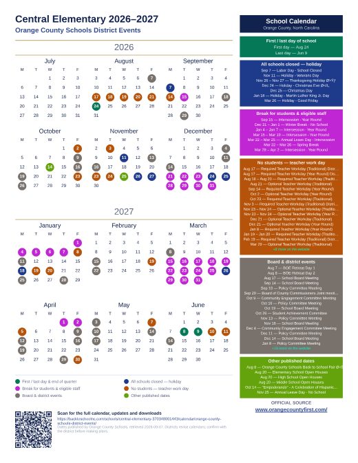 Orange County Schools District Events preview