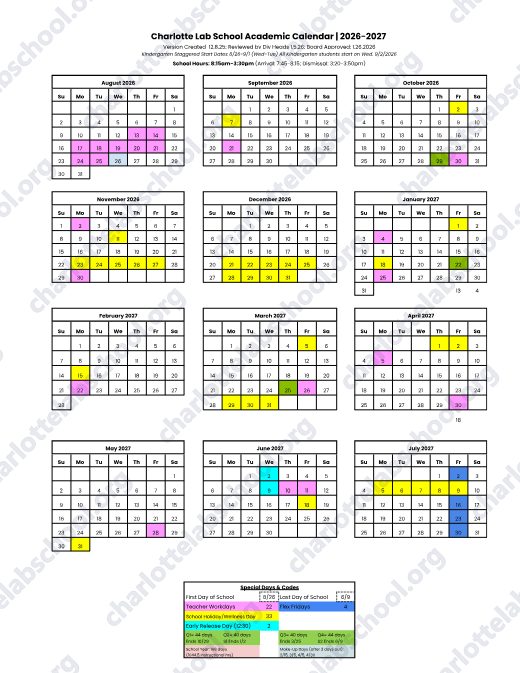2026-2027 Calendar preview
