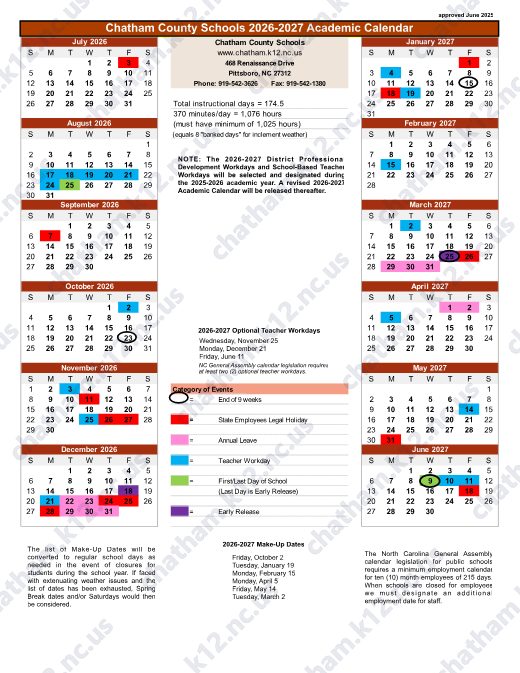 2026-2027 Calendar preview