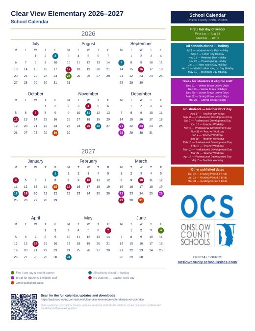 School Calendar preview