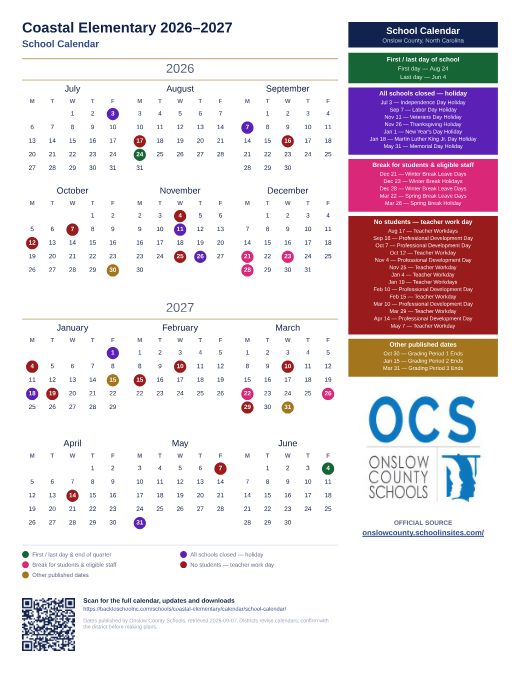 School Calendar preview