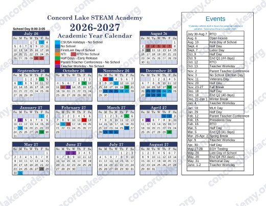 2026-2027 Calendar preview