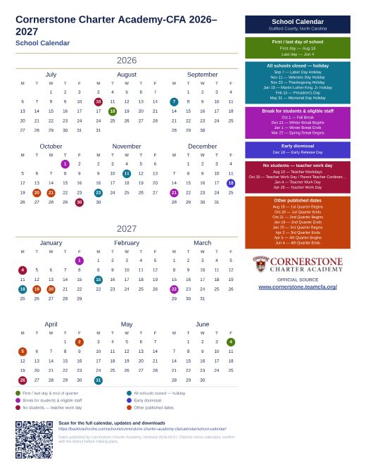 School Calendar preview