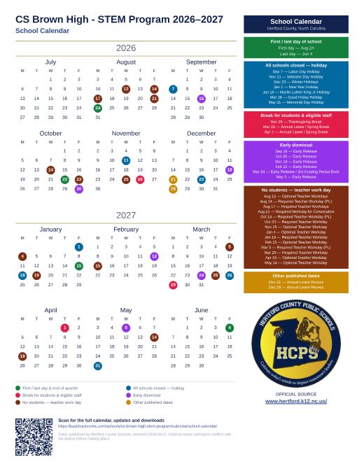 School Calendar preview
