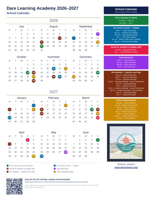 School Calendar preview