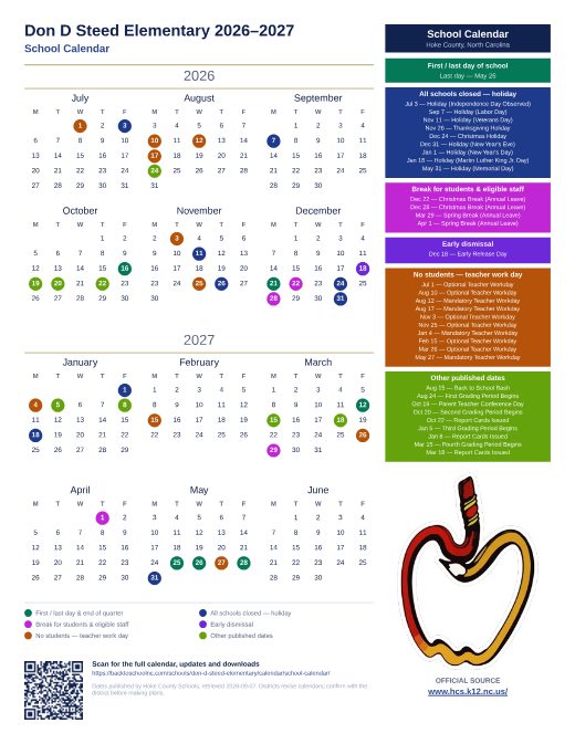 School Calendar preview