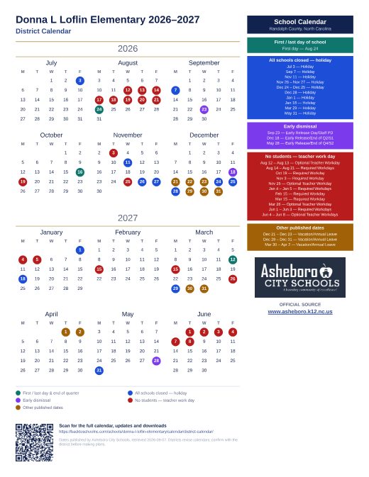 District Calendar preview