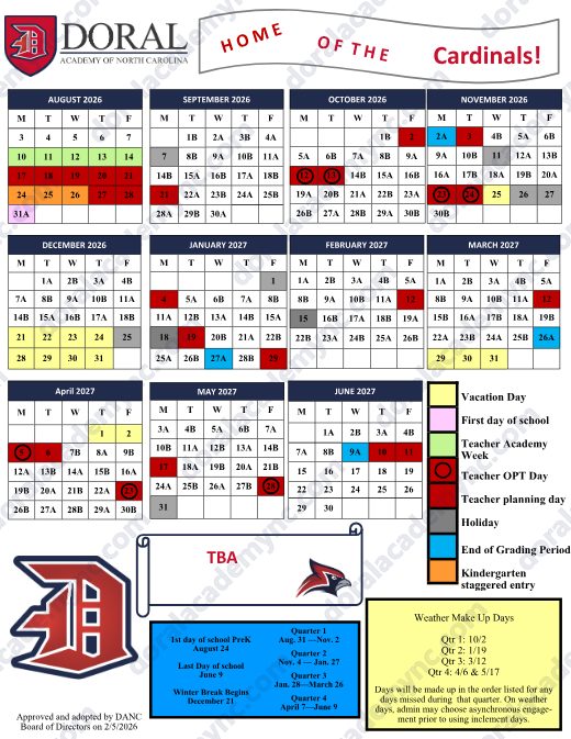 2026-2027 Calendar preview