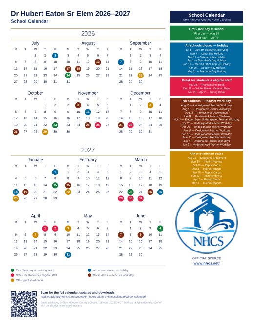 School Calendar preview