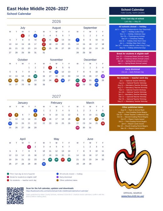 School Calendar preview