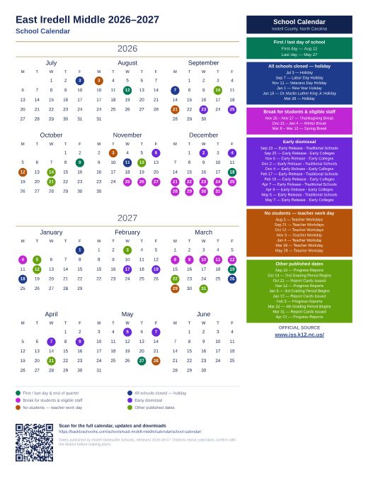 School Calendar preview
