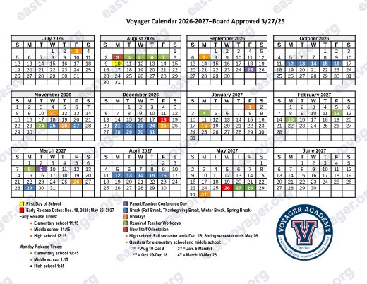 2026-2027 Calendar preview
