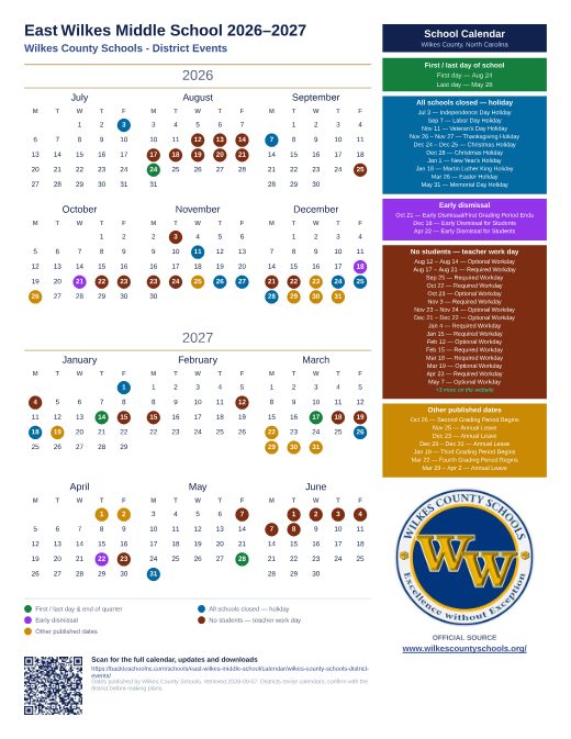Wilkes County Schools - District Events preview