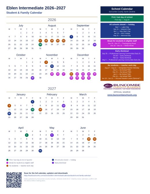 Student & Family Calendar preview