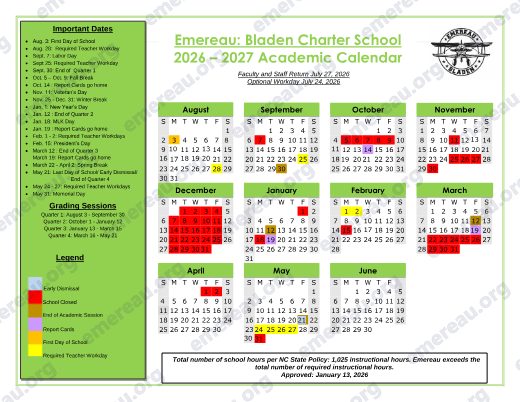 2026-2027 Calendar preview