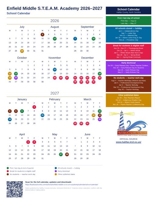 School Calendar preview