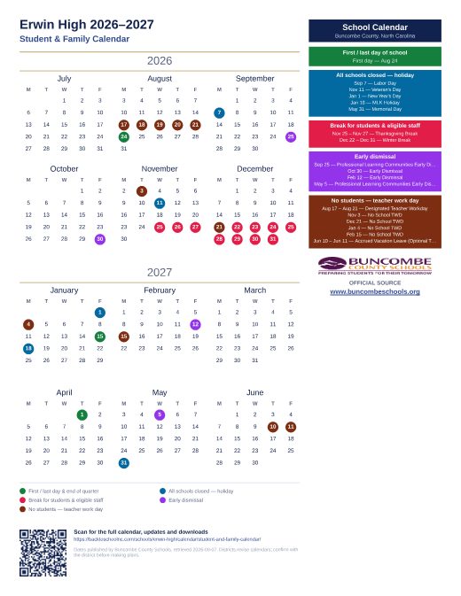 Student & Family Calendar preview