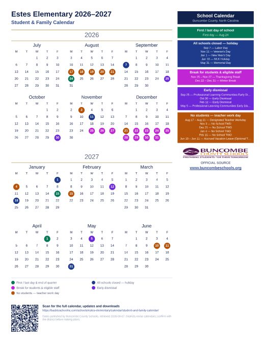Student & Family Calendar preview