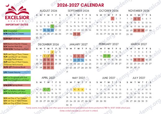 2026-2027 Calendar preview
