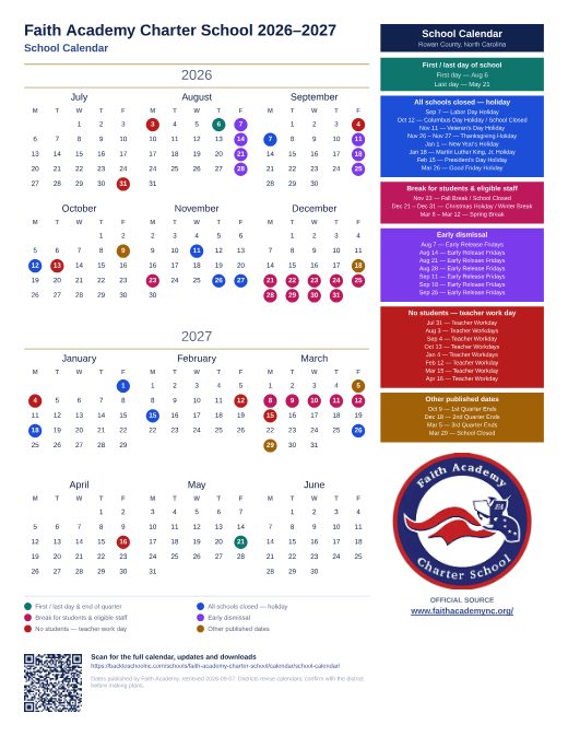 School Calendar preview