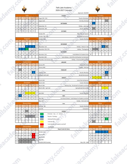 2026-2027 Calendar preview