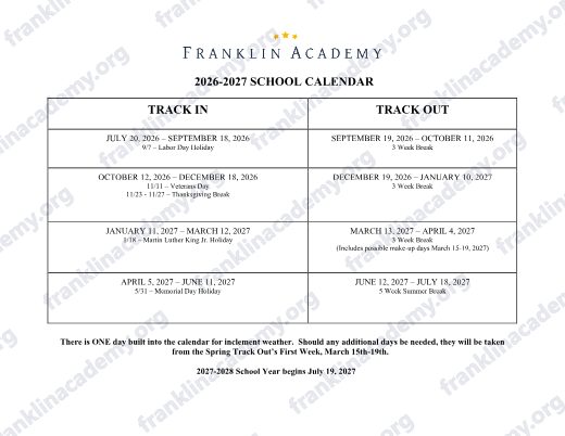 2026-2027 Calendar preview