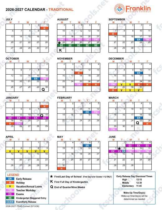 2026-2027 Calendar preview