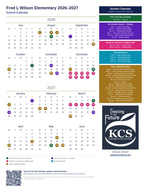 School Calendar preview