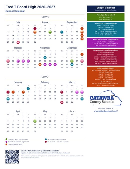 School Calendar preview