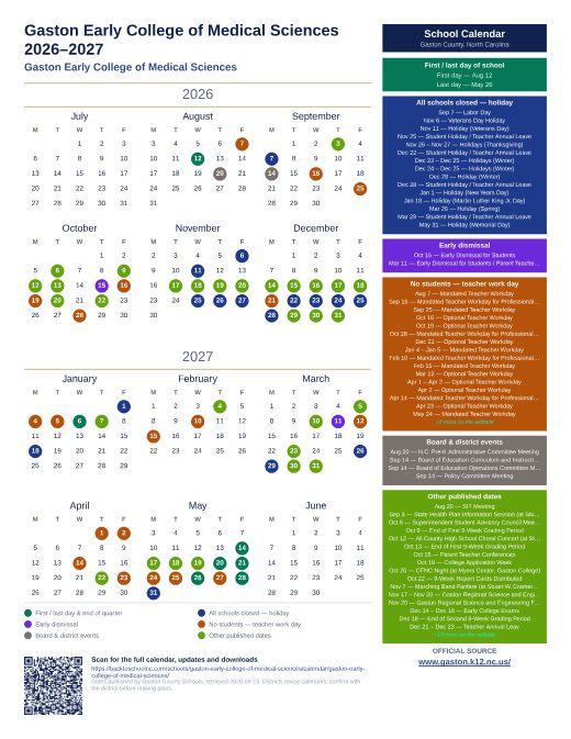 Gaston Early College of Medical Sciences preview